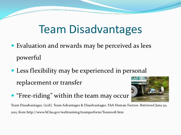 disadvantages of teamwork