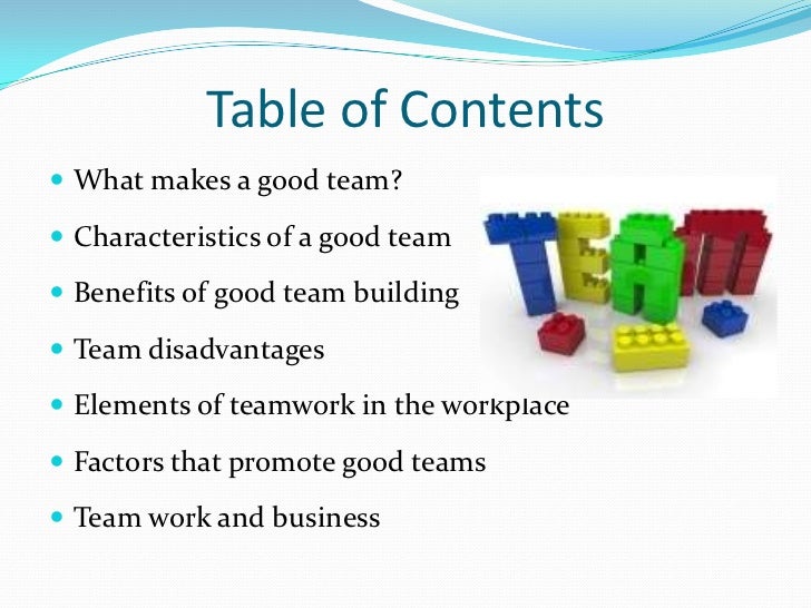 what makes a good team