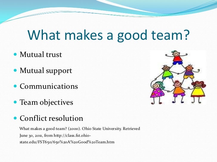 what makes a good team