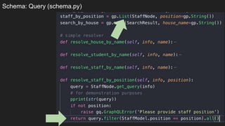 Schema: Query (schema.py)
 