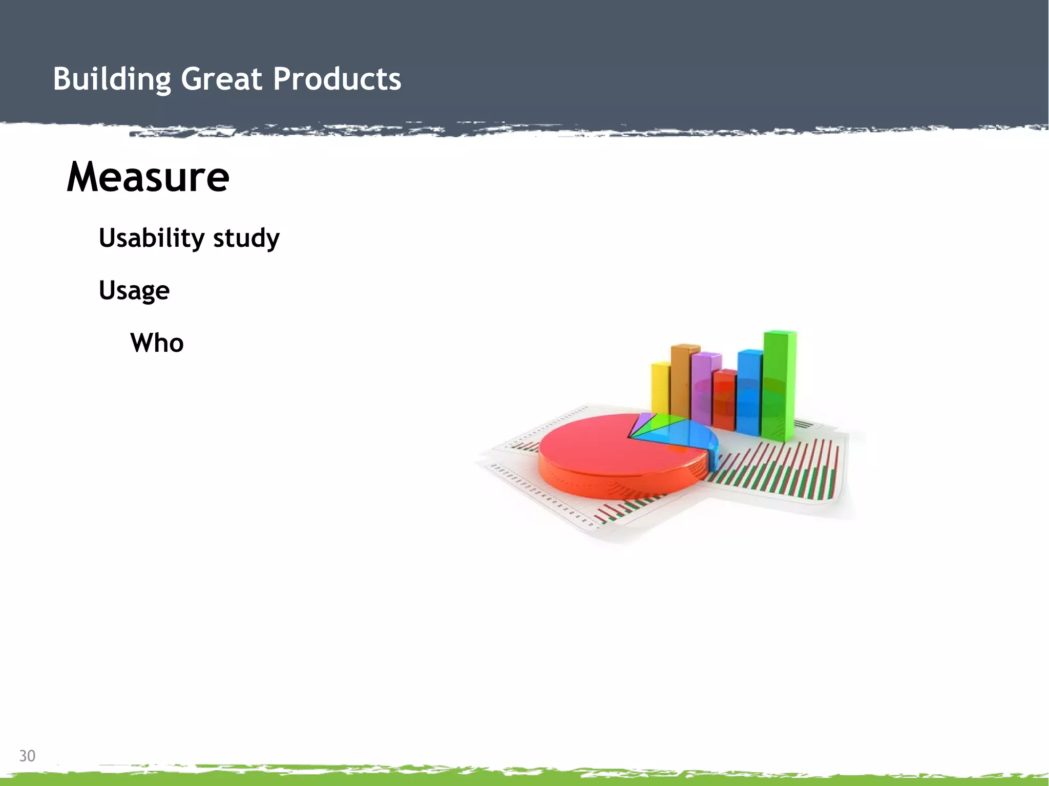 30
Building Great Products
Architecture
API first
REST
Responsive site 2nd
 