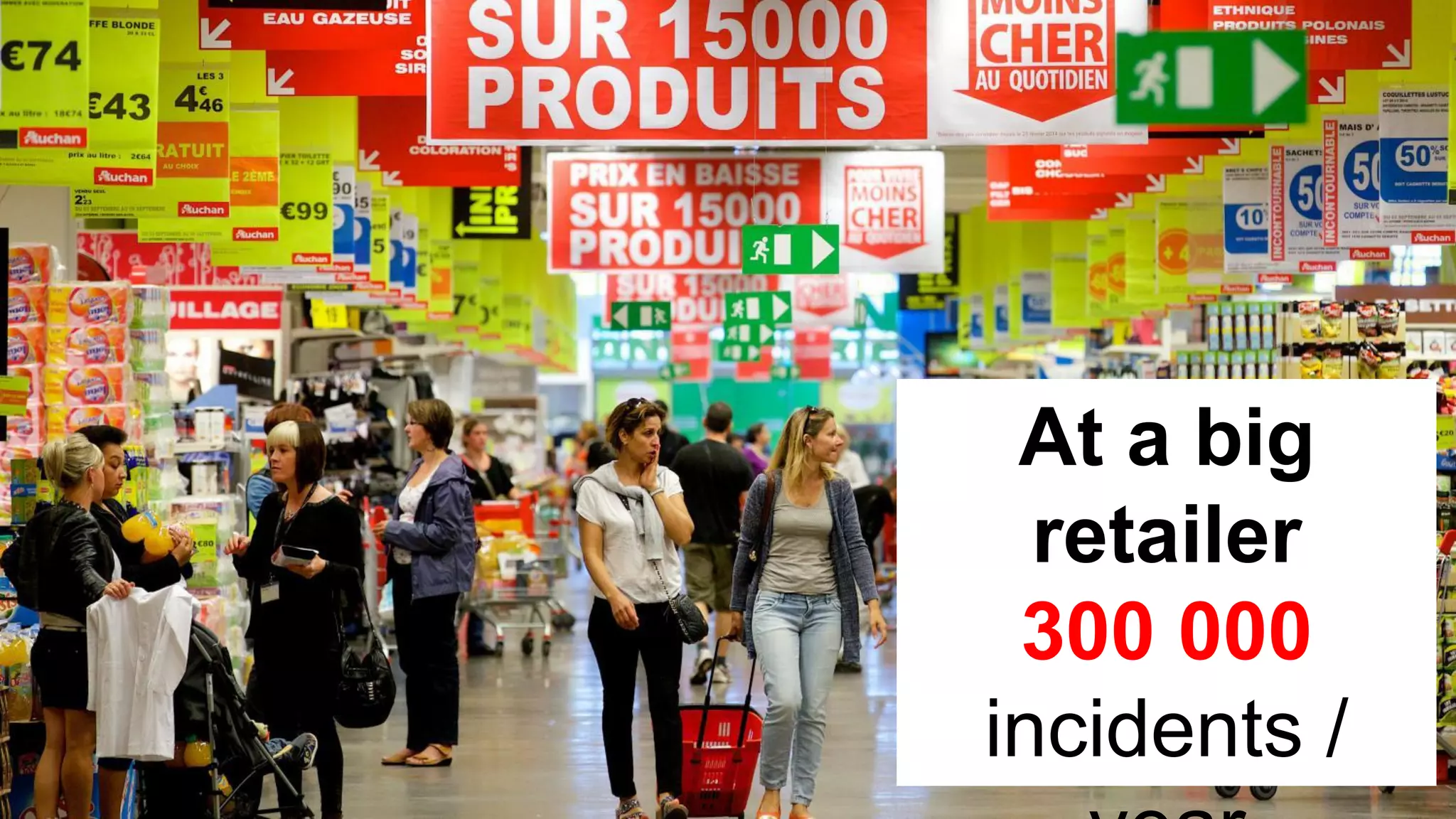 At a big
retailer
300 000
incidents /
 