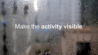 Make the activity visible
 