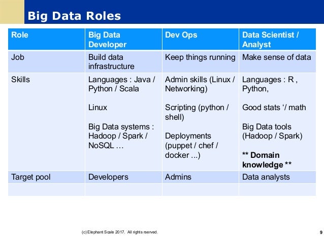 Building a Big Data Team