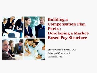 Building a
Compensation Plan
Part 2:
Developing a Market-
Based Pay Structure


Stacey Carroll, SPHR, CCP
Principal Consultant
PayScale, Inc.
 