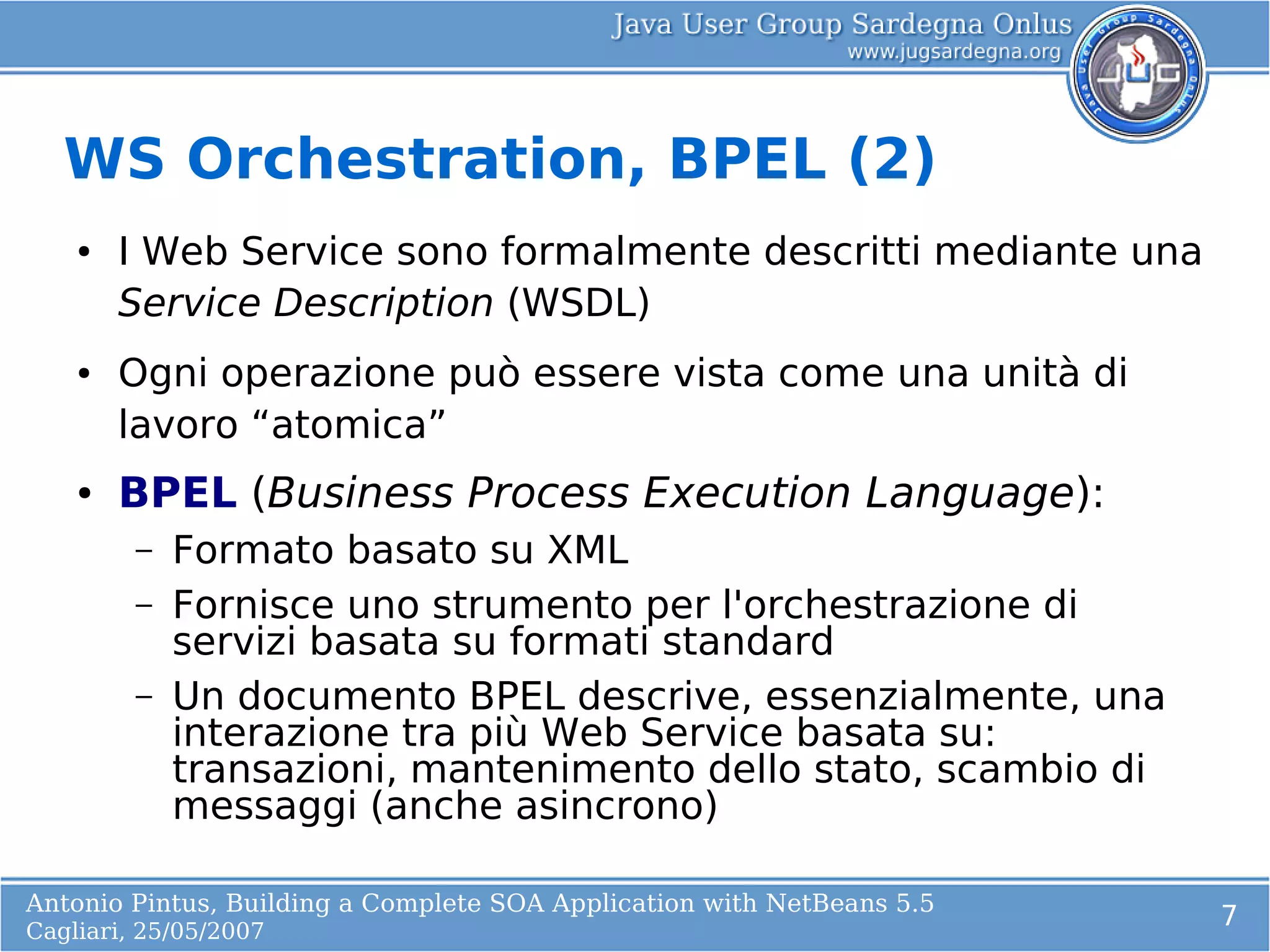Building a complete SOA application with NetBeans 5.5 | PPT
