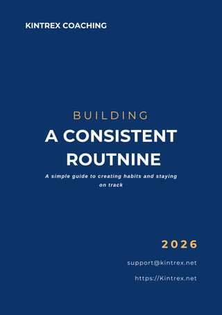 Creating Consistent Routine Building a Consistent Routine for Long-Term Training Success | PDF