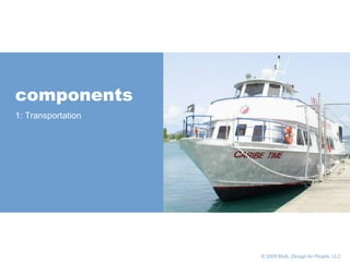       © 2005 Multi,  Design for People , LLC components 1: Transportation 