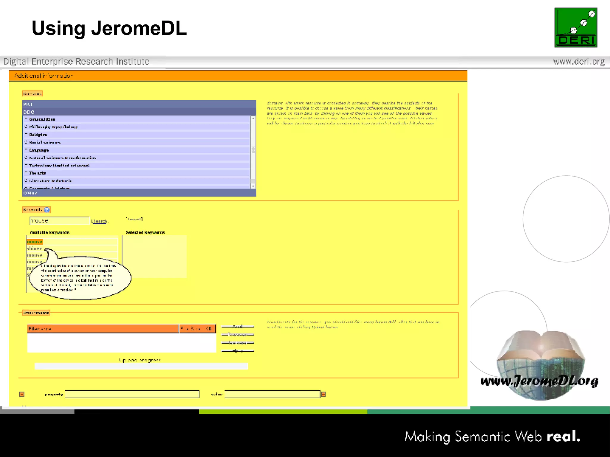 Using JeromeDL 