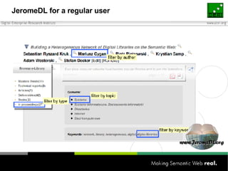 JeromeDL for a regular user 