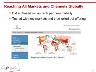 Reaching All Markets and Channels Globally Did a phased roll out with partners globally Tested with key markets and then rolled out offering 