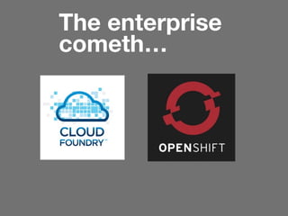 The enterprise
cometh…

 