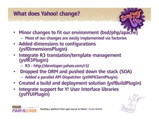 Building A Platform From Open Source At Yahoo