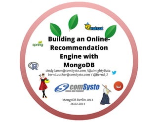 Building an Online-Recommendation Engine with MongoDB