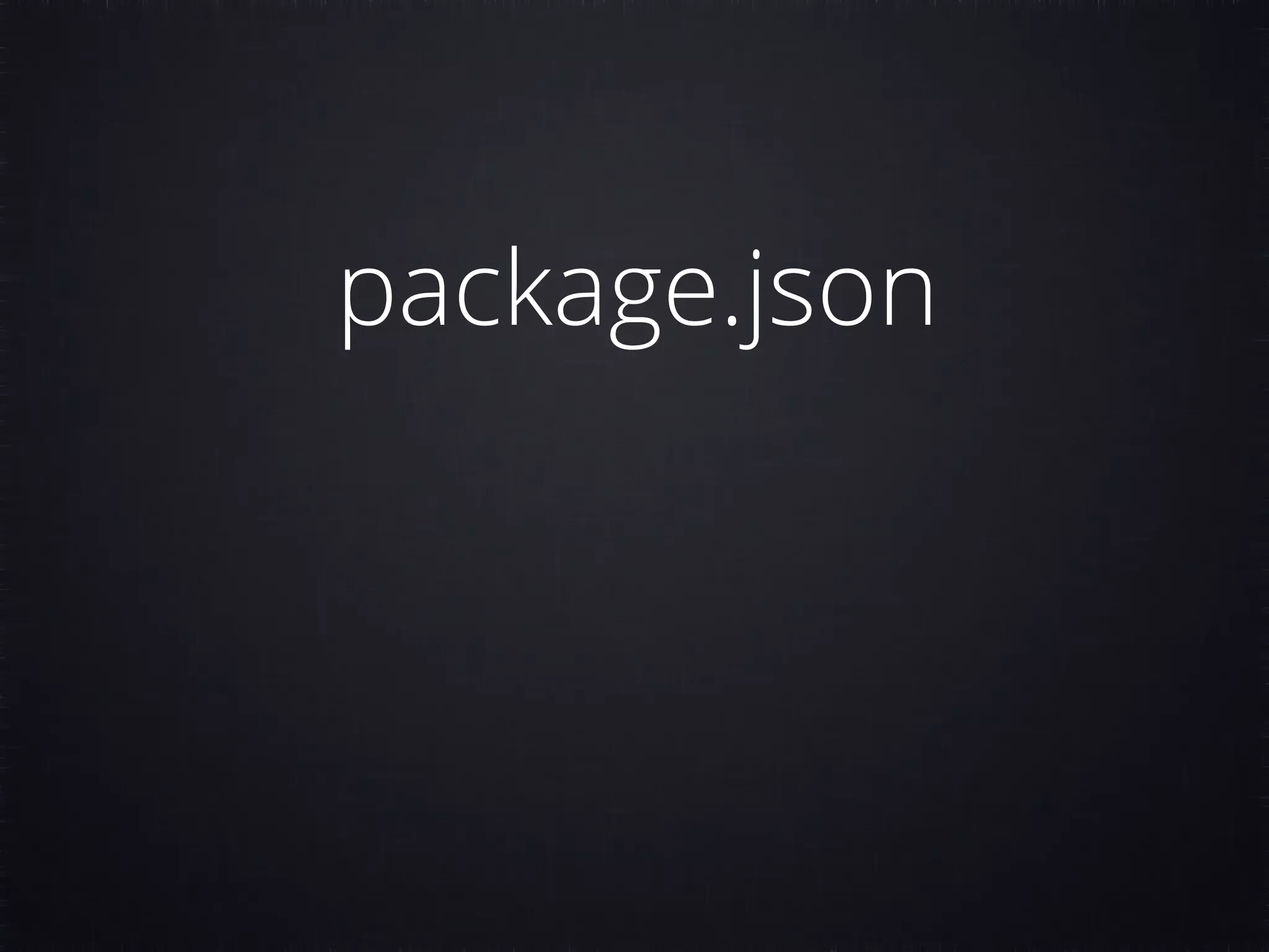 package.json 
