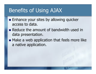 Building Applications Using Ajax | PPT