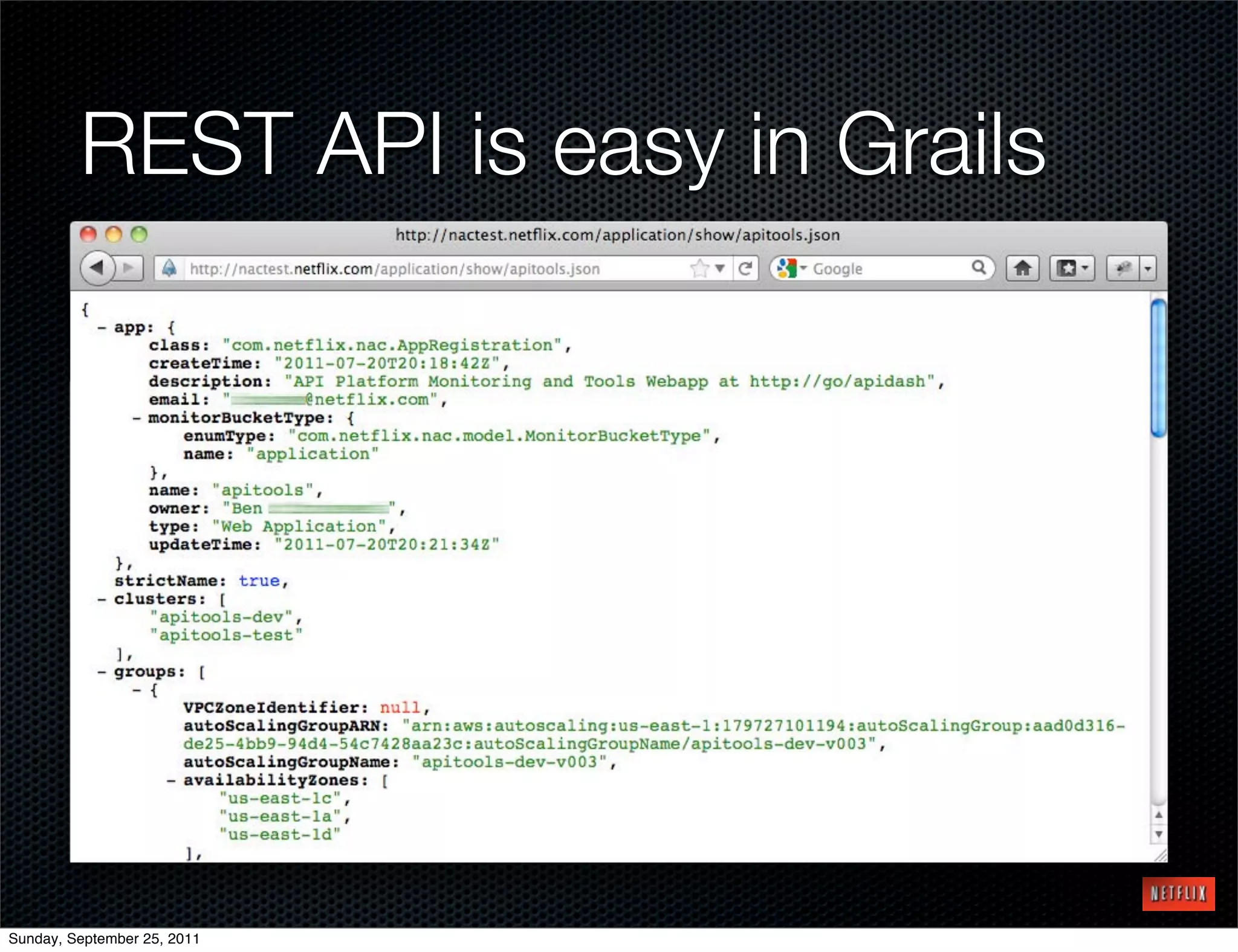 REST API is easy in Grails




Sunday, September 25, 2011
 