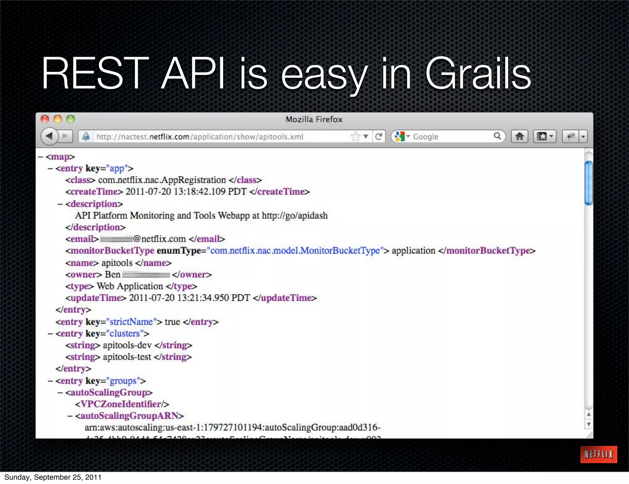 REST API is easy in Grails




Sunday, September 25, 2011
 