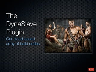 The
DynaSlave
Plugin
Our cloud-based
army of build nodes
 