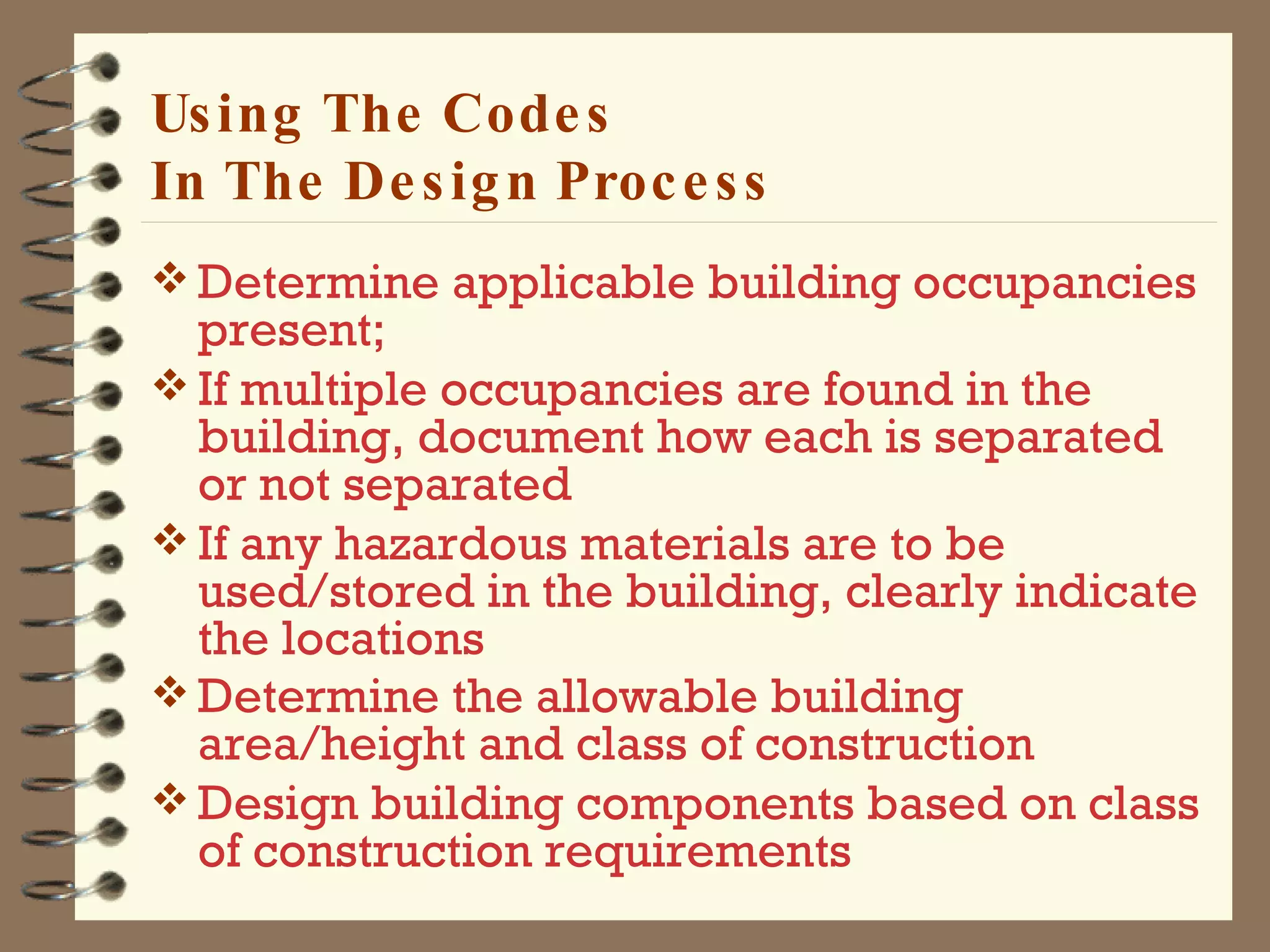 Building Codes And The Design Process | PPT