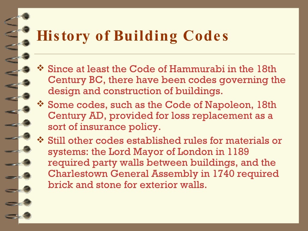Building Codes And The Design Process