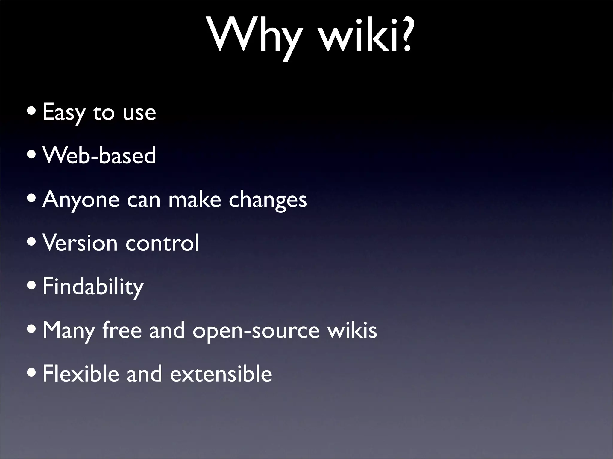 Building Collaborative Applications with Wikis