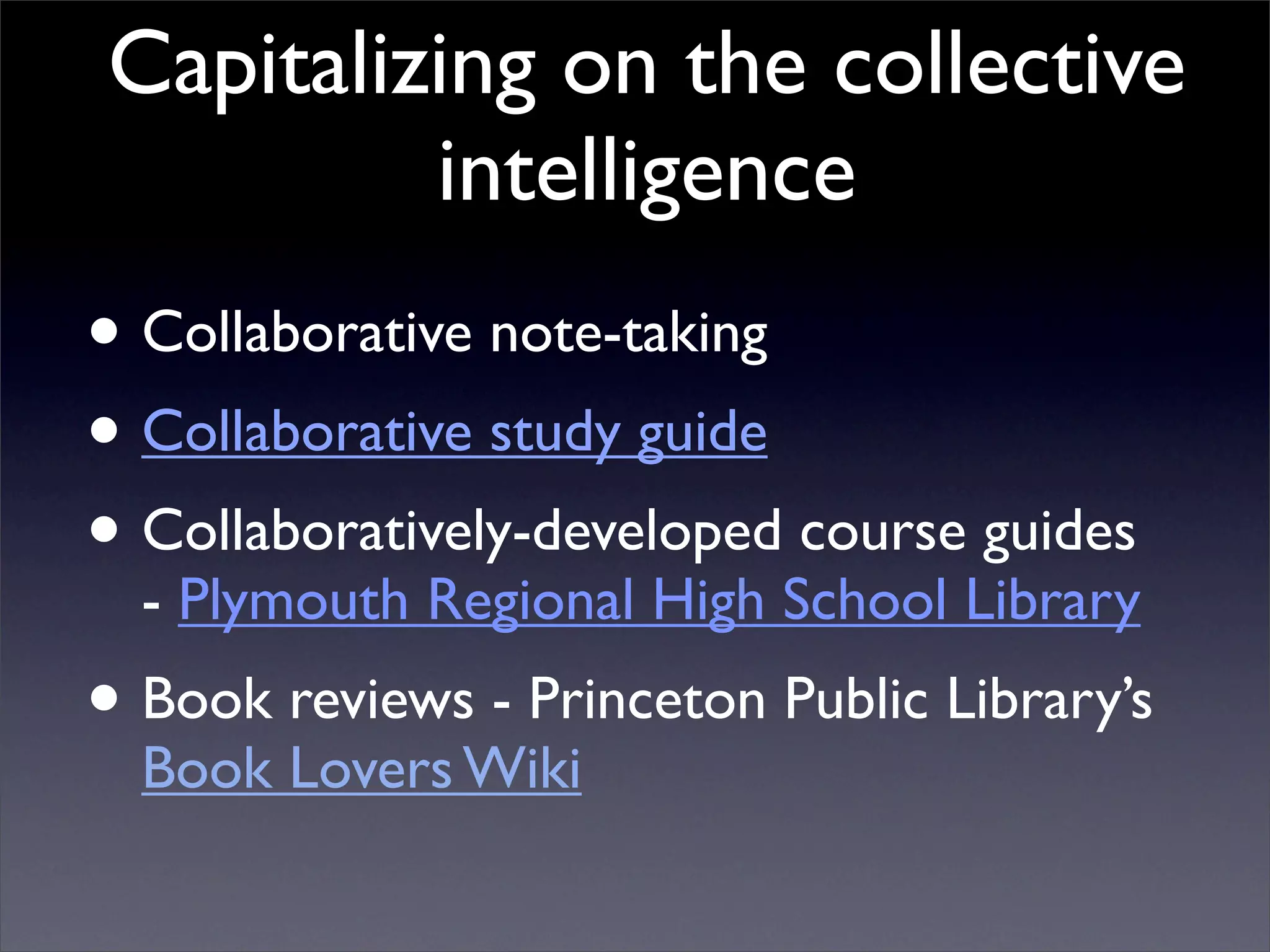Building Collaborative Applications with Wikis