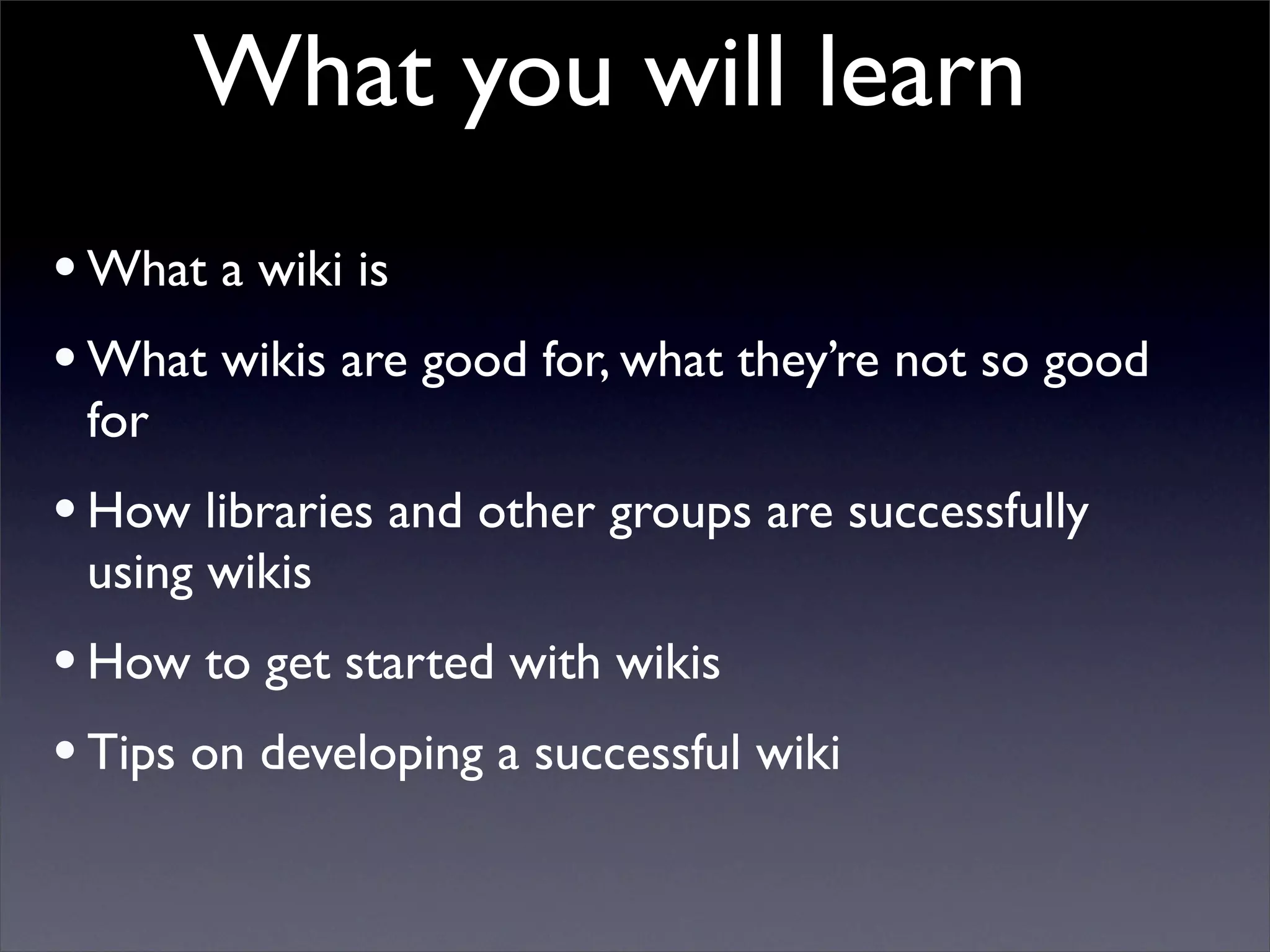 Building Collaborative Applications with Wikis