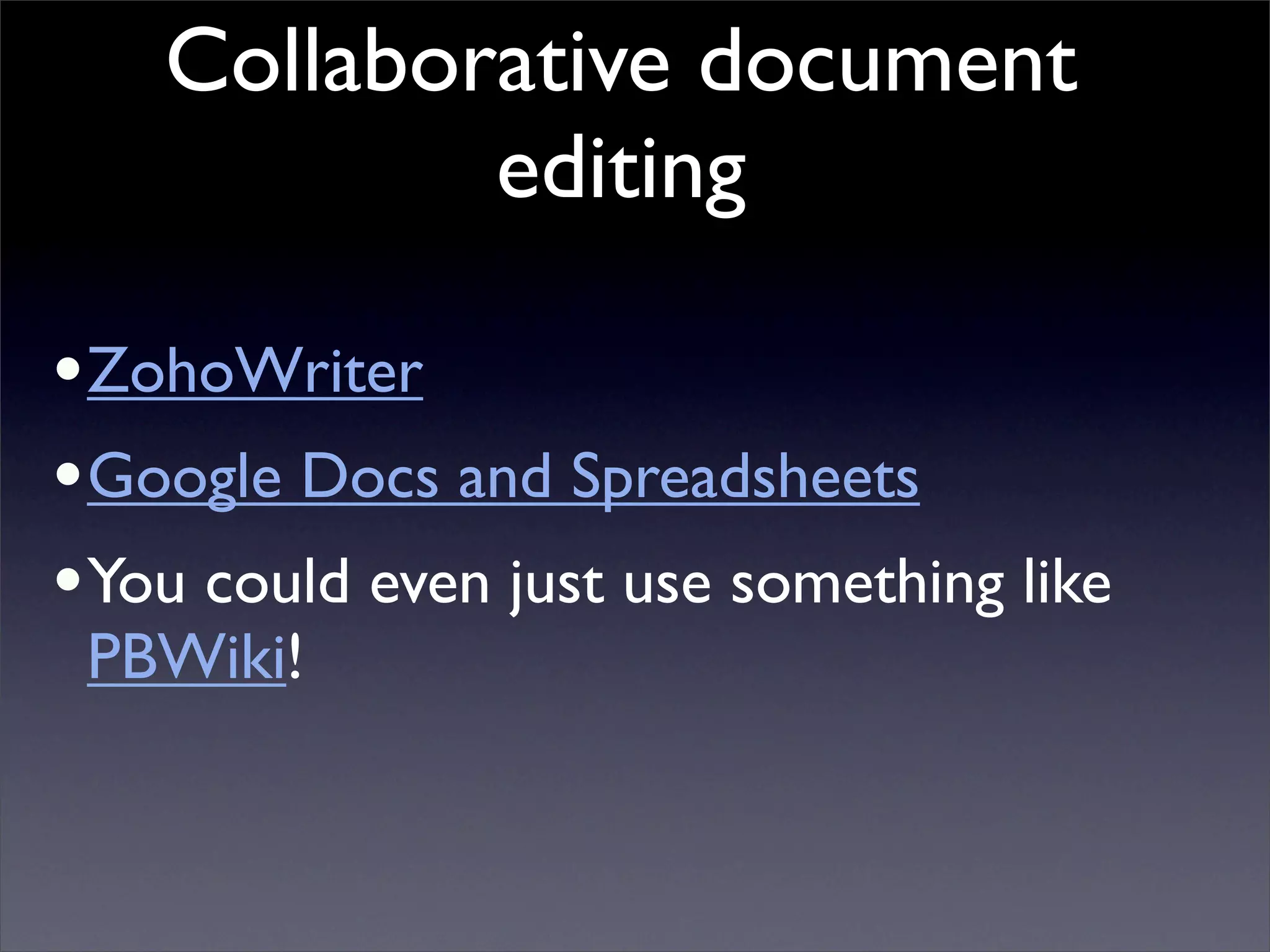Building Collaborative Applications with Wikis
