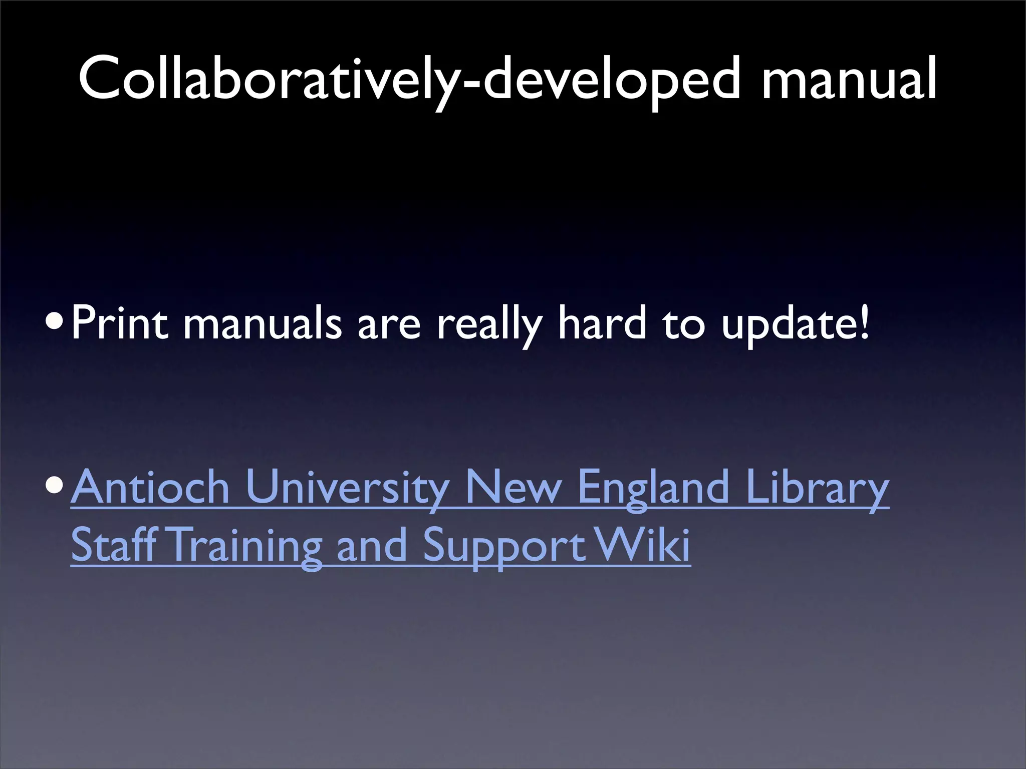 Building Collaborative Applications with Wikis