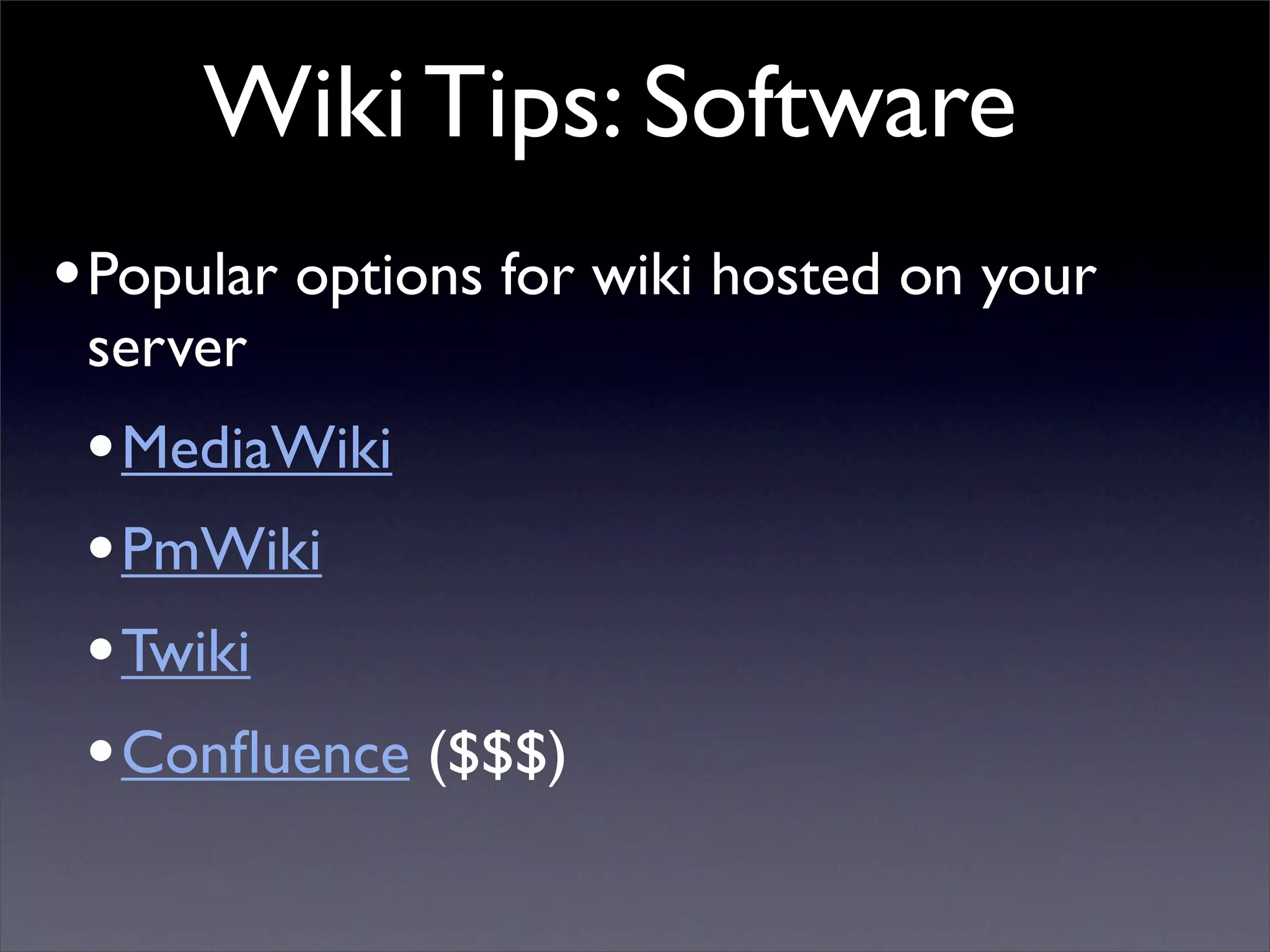 Building Collaborative Applications with Wikis
