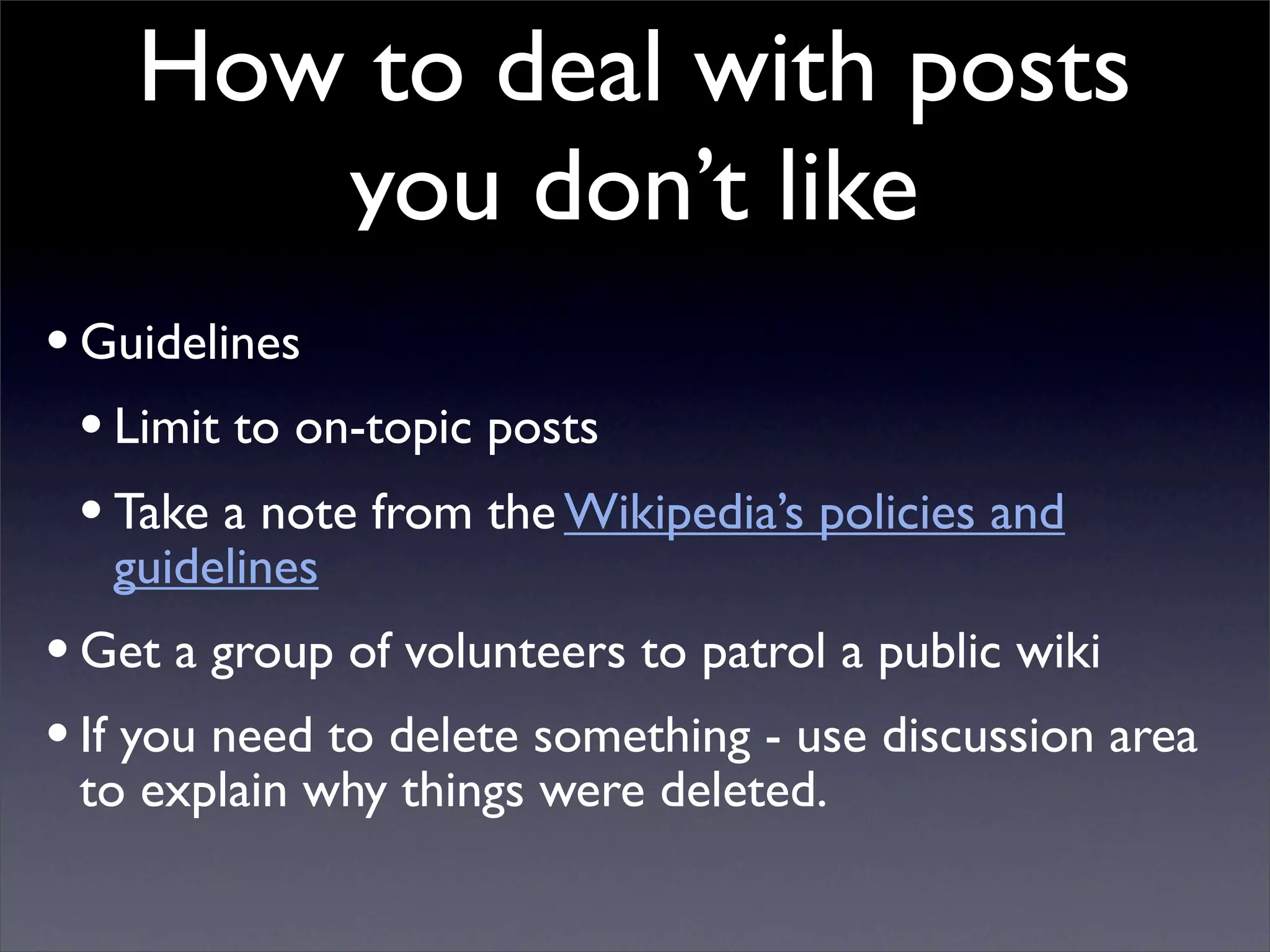 Building Collaborative Applications with Wikis