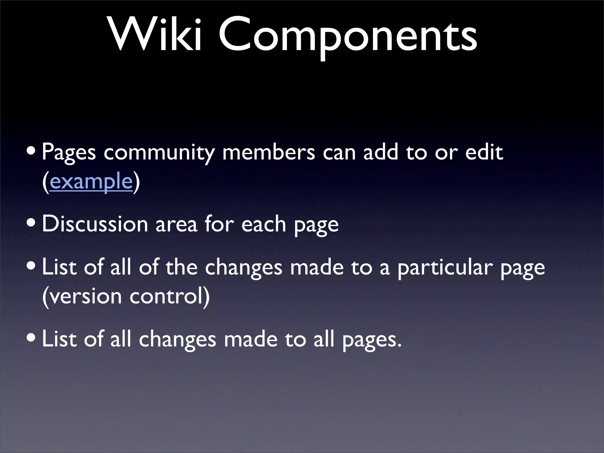 Building Collaborative Applications with Wikis