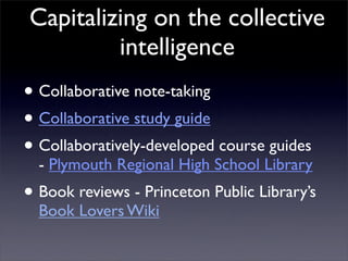 Building Collaborative Applications with Wikis