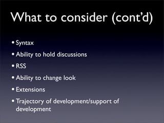 Building Collaborative Applications with Wikis