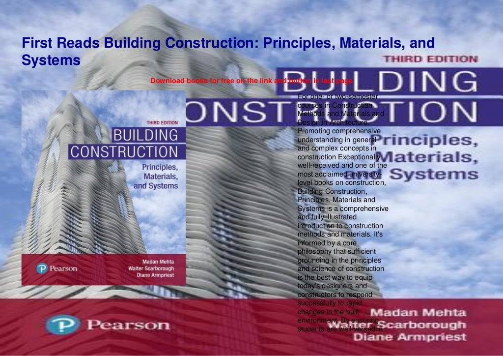 First Reads Building Construction Principles, Materials, and Systems
