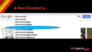 A Data Scientist is…
 