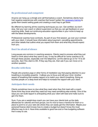 Coach Rapport Building faster-rapport-with-coaching-clients | PDF