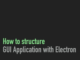 Building GUI App with Electron and Lisp | PDF