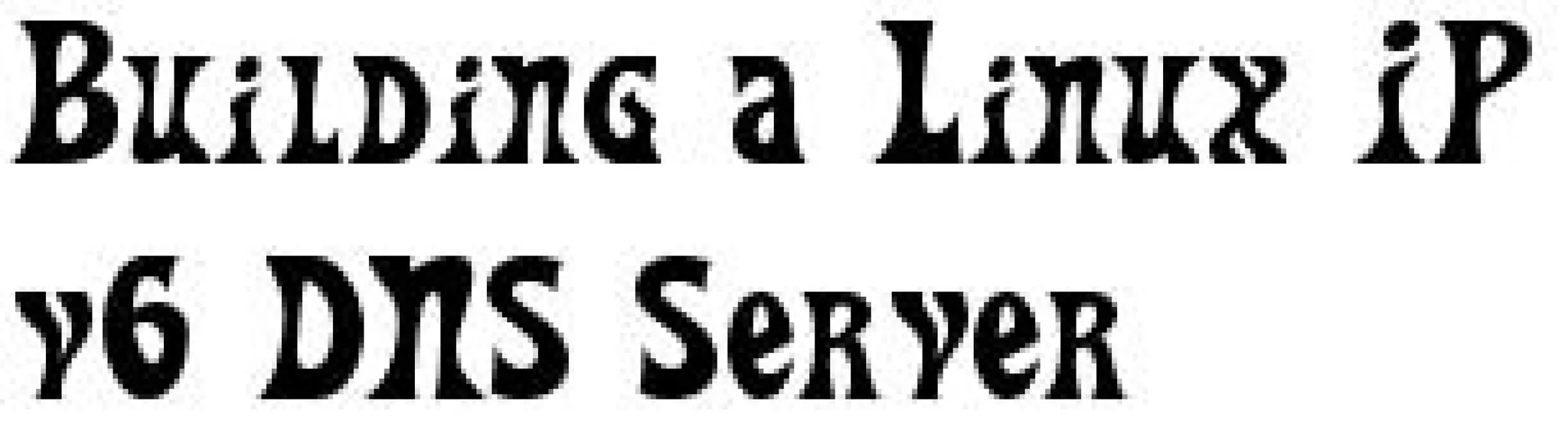 Building a Linux IPv6 DNS Server Anims (Promo)