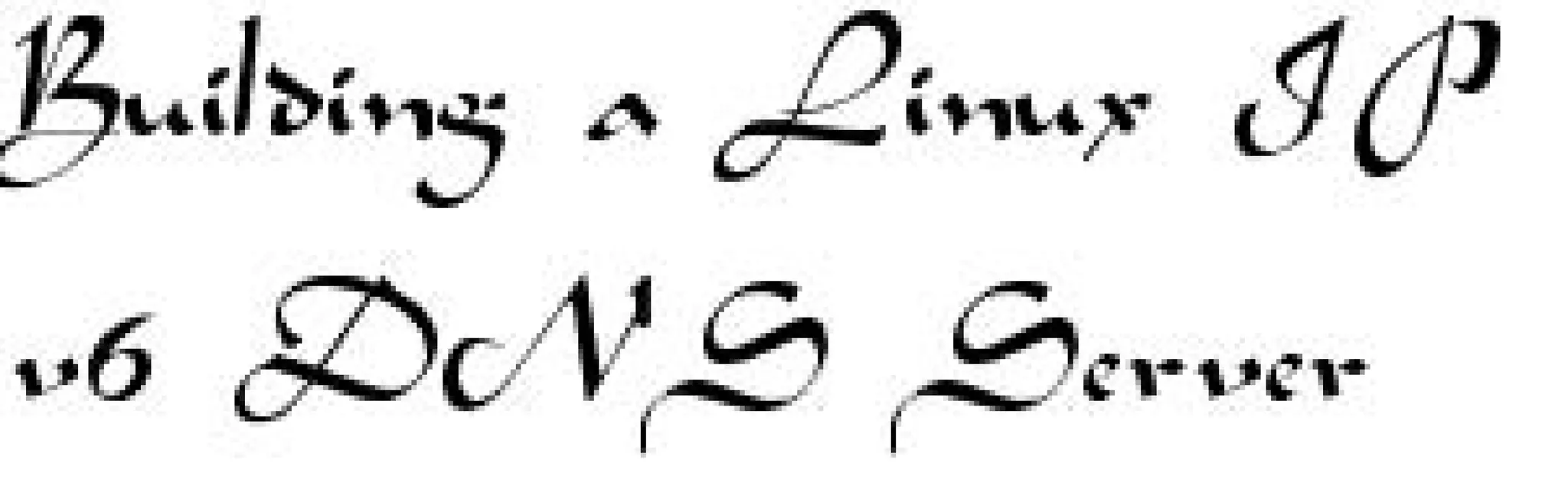 Building a Linux IPv6 DNS Server Anims (Promo)