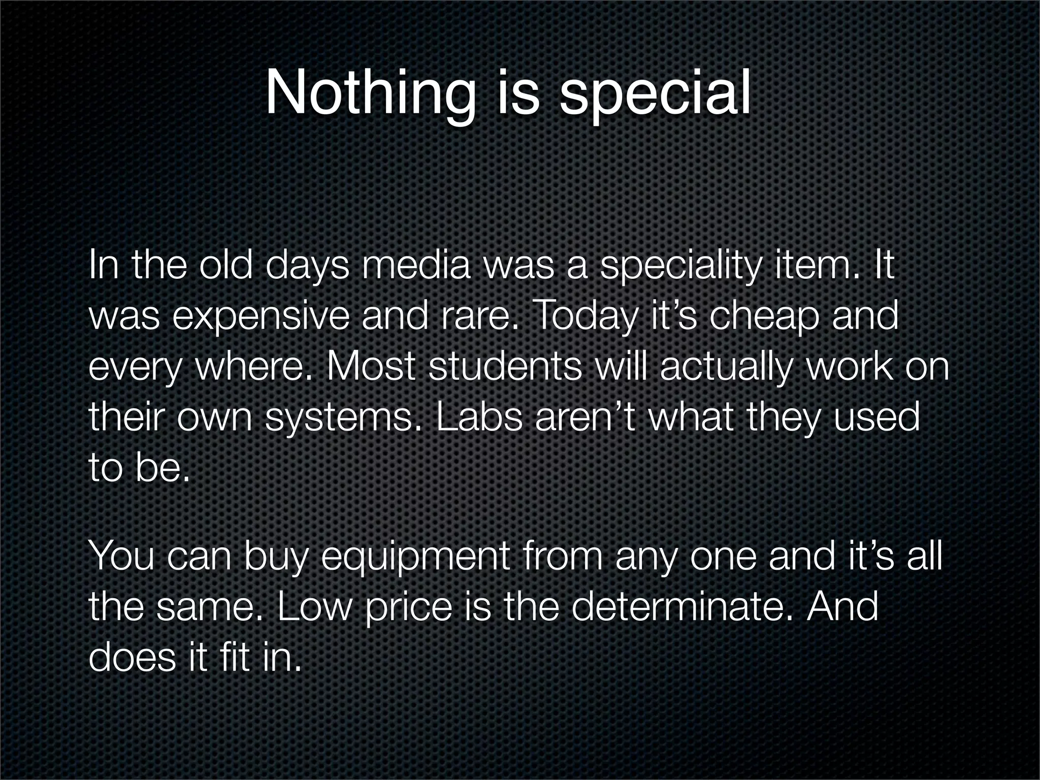 Building Media Facilities.Key