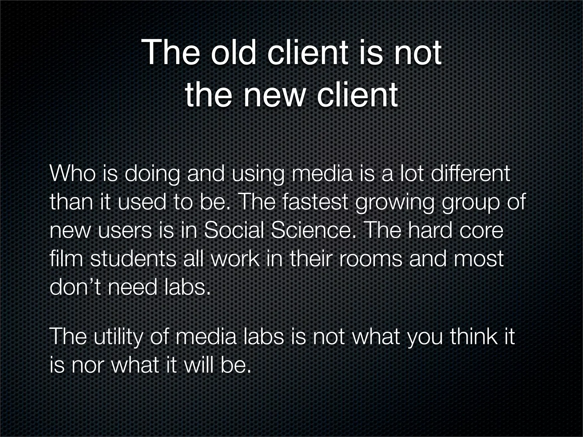 Building Media Facilities.Key