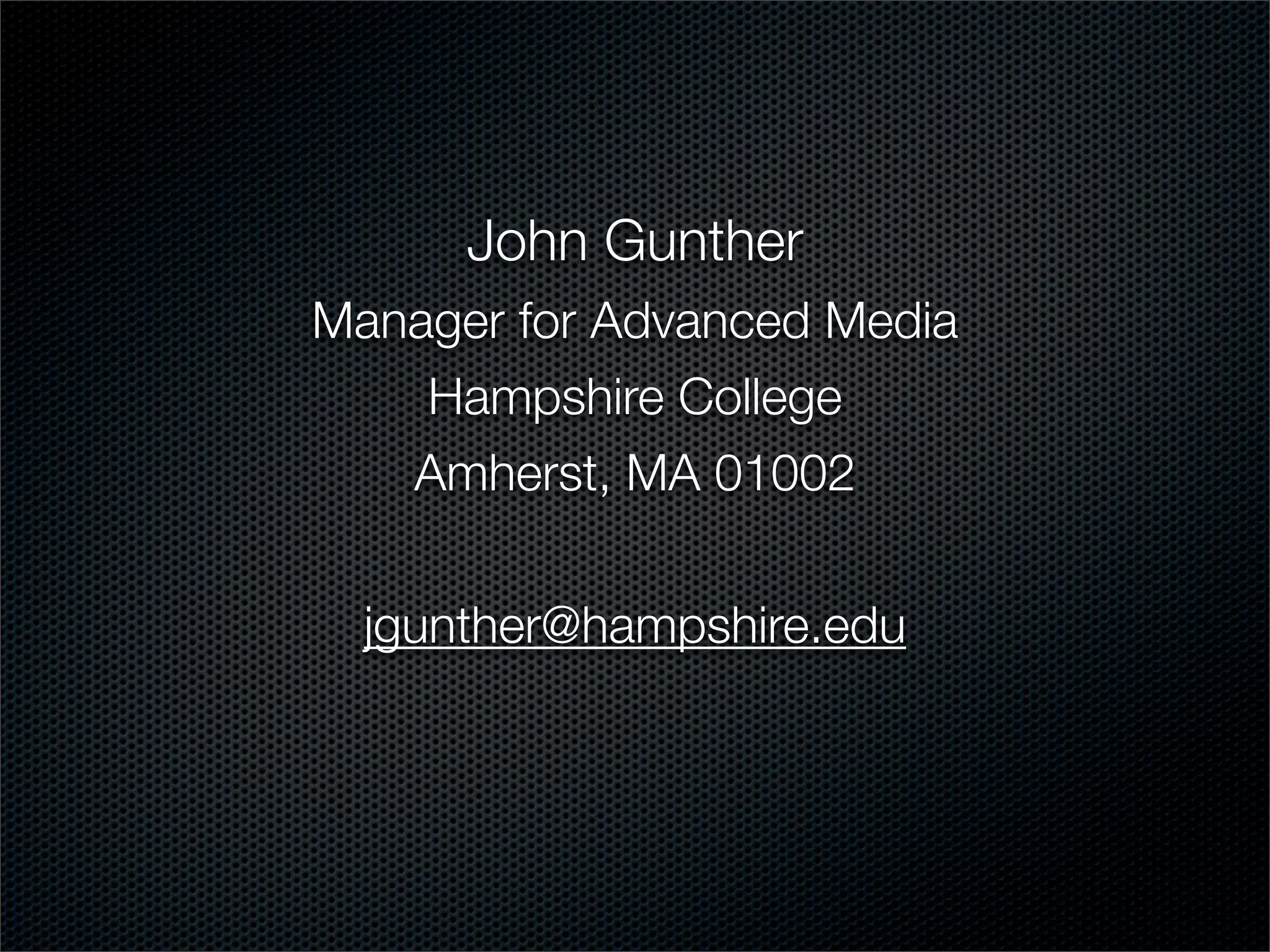 Building Media Facilities.Key