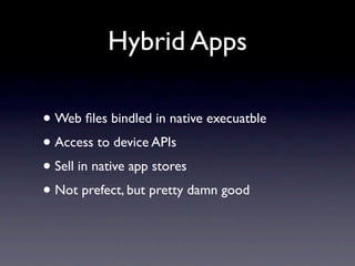 Building Mobile Apps with HTML, CSS, and JavaScript | PPT