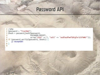 Password API
 