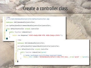 Create a controller class
 