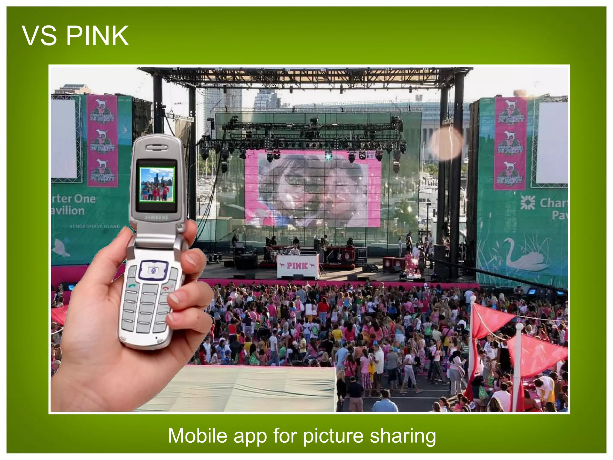 VS PINK Mobile app for picture sharing 