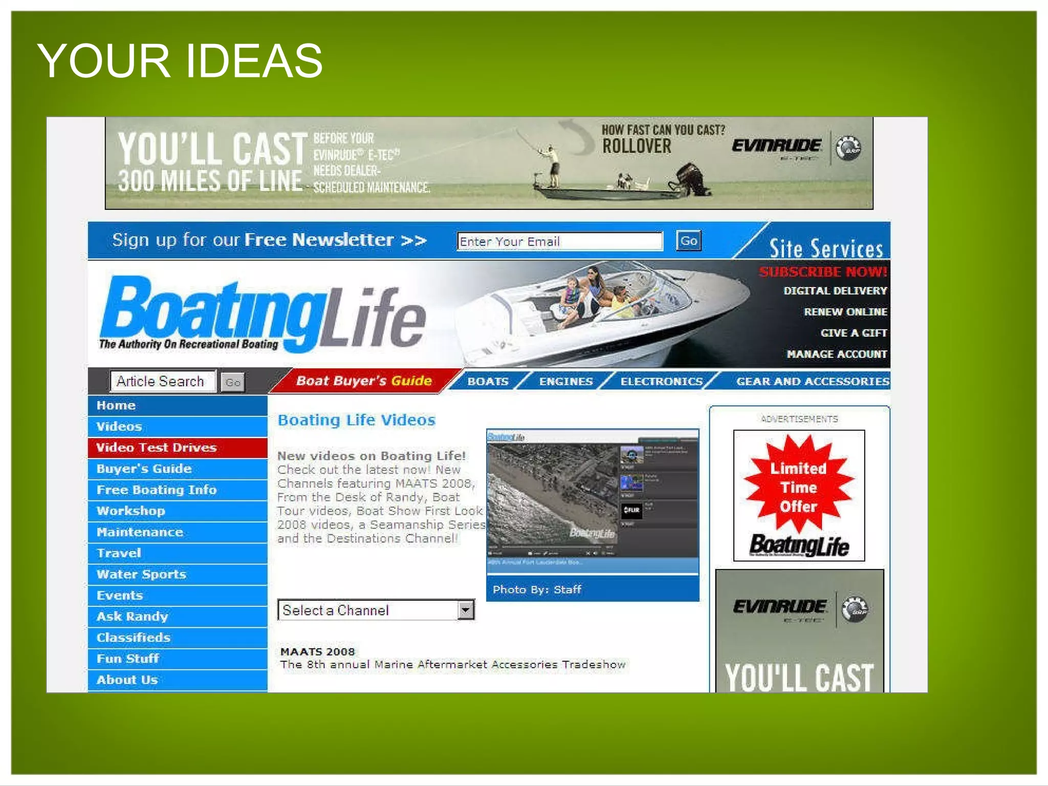 YOUR IDEAS What else could Florida Trend do? 