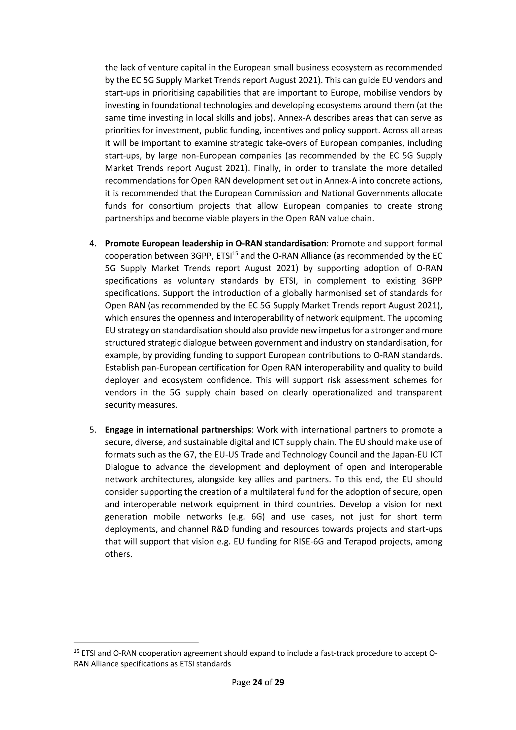 BUILDING AN OPEN RAN ECOSYSTEM FOR EUROPE | PDF